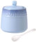 TYMYYS Ceramic Sugar Bowl with Lid, Sugar Bowls for Countertop Coffee Bar Accessories, Sugar Bowl with Spoon, Salt Cellar with Lid-blue-240ml/8.5oz