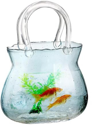 Vaso trasparente da borsetta, vaso in vetro, vaso da borsetta in vetro, vaso in vetro, vaso in vetro, vaso unico forma di borsa, elegante vaso, centrotavola per borsetta, moderna borsa in vetro