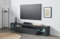 Dmora - Mobile porta TV Uberto, Base porta TV, Credenza bassa da soggiorno a 1 anta, 100% Made in Italy, 200x40h35 cm, Antracite