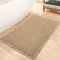 Mavicen Waffle Badteppich, 61 * 91cm Superabsorbierende Badematte rutschfest, Maschinenwaschbare Bequeme Badteppiche mit Quasten, Stilvolle Badematte Boho für Badezimmerboden (Braun)