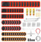 Romon Kit Reparation Velo 89 pièces, Kit de Réparation pour Chambre à Air,Kit Reparation Pneu Velo,Rustine Velo,Rustine Chambre a Air, Kit Crevaison Velo pour Motos