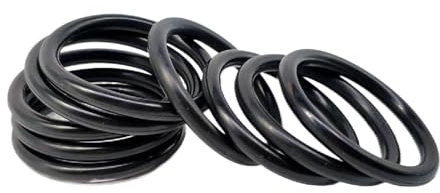 EPDM O-Ring 2mm ID, 7mm AD, 2.5mm Breite, Schwarze O-Ringe, Metrische Dichtung Packung mit 20