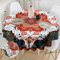 Tischdecke Rund 150 Abwaschbar Boho Style Mandala Runde Tischdecke für Draußen Polyester Outdoor Wetterfest Gartentischdecke für Küche Garten Gartentisch Esstisch Couchtisch Party