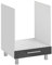 Meuble De Cuisine Pour Four Encastrable salma - Gris Graphite/blanc - L 60 X H 81 Cm