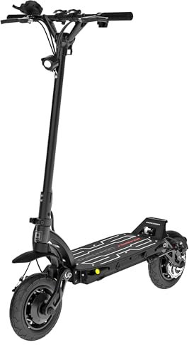 DUALTRON Trottinette Electrique Adulte Forever - 60V 18.2Ah, 2 Moteur 450W, Autonomie jusqu'à 50km, 25km/h, Rapide puissante et Confortable, Noire