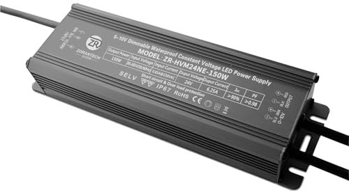 Fuente de alimentación regulable tres en uno Lámpara magnética de 150 W Fuente de alimentación conmutada LED a prueba de agua de voltaje constante de 24 V Fuente de alimentación regulable de 0-10 V(ZR