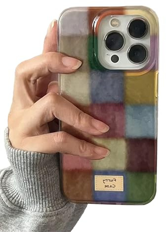 Mainrenka Trendy Aesthetic Cute Colorful iPhone 15 Pro Case Shockproof Design Slim Fit Protective Cover Phone Case with for Women Girls