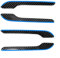 snowchecking Door Handle Trim for Tesla Model 3 Model Y, Carbon Fiber Pattern Plastic Exterior Accessory 4 Piece Set Custom Fit 2017-2021(Carbon Fiber Blue)