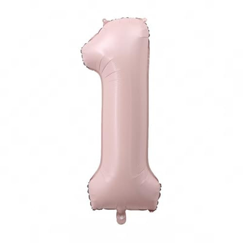 Alaoo Foil Ballons,Numéro 1 Ballons Fête Grands 40pouces,Ballon Anniversaire Pour Femmes Filles Enfants Pour Décoration Fête à Thème Rose Remise Diplôme Baby Shower Célébrations Mariage