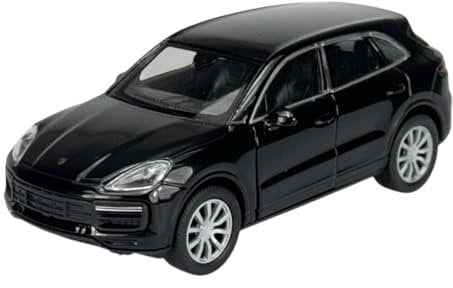 Welly Modell Auto Kompatibel mit Porsche Cayenne III PO536 Schwarz 3. Generation Ab 2017 1/34-1/39 Metal Modell Auto Die Cast Neu im Kasten