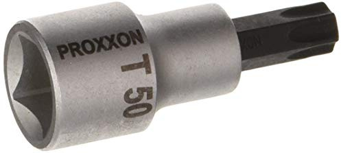 Proxxon 23494 Torx 50 Einsatz Bit T50 TX50 Antrieb 12,5mm (1/2) Gesamtlänge 55mm Chrom-Vanadium-Stahl