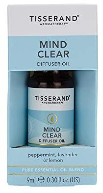 Tisserand Aromatherapy - Mind Clear Diffuser Oil - Peppermint, Lavender, Lemon - 100% Natural Pure Essential Oils - 9ml