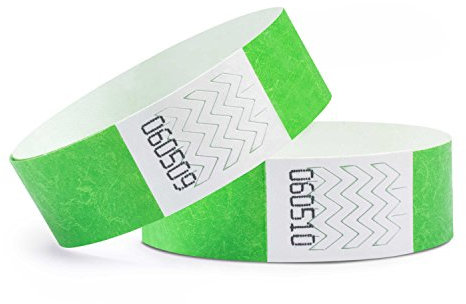 linie zwo ®, 1000 Stück Einlassbänder 19 x 254 mm, Neongrün