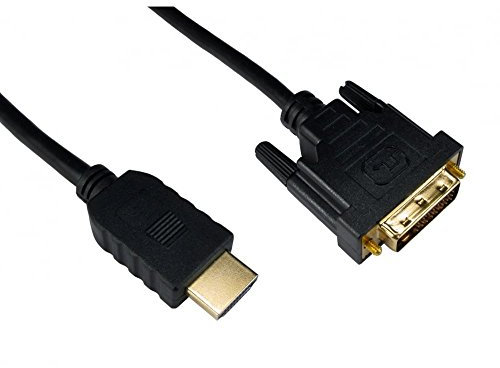 Alida Systems ® 3m Câble HDMI vers DVI - Qualité Pro (100% Cuivre sans Oxygène OFC) ~ 1080p (Full HD) ~ v1.3 ~ Vidéo ~ DVI-D (Double Lien) 24 + 1 Broches ~ 24k Plaqué Or