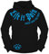 Männer und Herren Kapuzenpullover Smile Now Cry Later Blau (mit Rückendruck)