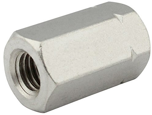 Sechskantmuffen (Distanzmuffen) - M10x40 - (5 Stück) - Gewindemuffen in Sechskant-Ausführung (Länge: 40 mm) - Langmuttern - Edelstahl A2 (V2A) - SC9179 | SC-Normteile