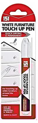 151 White Furniture Touch Up Pen Marker Repair Wood Floor Cabinet Laminate Scratches