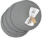Westmark Tischsets/Platzsets, 4 Stück, Ø 38 cm, Polypropylen, Grau, Saleen Edition: Circle