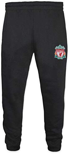 Liverpool FC Boys Joggers Jog Pants Slim Fit Fleece Kids Official Football Gift