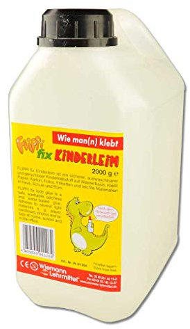 2 kg Flippi fix Kinderleim, transparent, Bastelleim auf Wasserbasis | Wiemann Lehrmittel