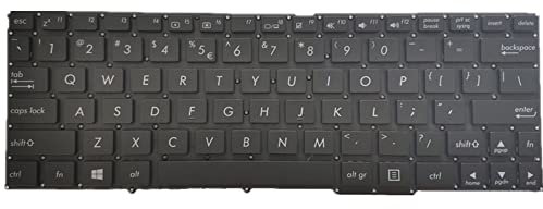 fqparts-cd Replacement Tastiera del Computer Portatile per for ASUS Transformer Book T100 T100TC T100CHI T100HA T100TA T100TAF T100TAL T100TAM T100TAR Nero Versione Americana