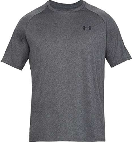 Under Armour Mens Tech 2.0 Short Sleeve T-Shirt, Carbon Heather/Black, 4XL Big