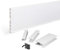 DQ-PP Plinthe 7,5 m | Cache de plinthe | 150 mm | Blanc brillant | Plastique | Socle | Socle | Plinthes | Profilé de plinthe | Socle de cuisine | Plinthe de cuisine pour cuisine encastrable