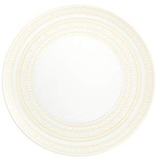 Vista Alegre Plato llano de porcelana marfil - Juego de 4
