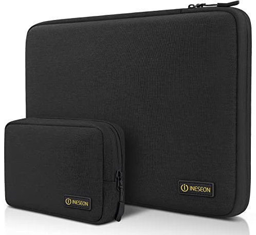 I INESEON 15,6 Pollici Custodia PC Portatile per 15'' HP Lenovo Dell Acer ASUS Notebook Chromebook Laptop, 2019-2023 MacBook Pro 16 M1 M2 M3 Pro/Max, ASUS Vivobook 16 Sleeve Borsa,Nero