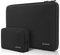 I INESEON 15,6 Pouces Housse Ordinateur Portable Pochette pour 15-15,6 Pouces Lenovo Thinkpad Ideapad Dell HP Acer ASUS Chromebook Notebook Laptop, 16 Pouces MacBook Pro 2019-2023, Noir