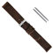 Uhrenarmband Damen 14mm, Ersatzband Vegan, Material Kork, Farbe Braun matt, Set 525814s