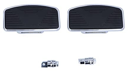 1 paire de repose-pieds larges de marchepieds de moto de plancher de passager arrière réglable