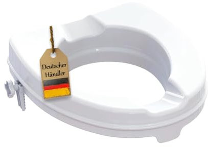 FabaCare Toilettensitzerhöhung Smart, Toilettenaufsatz, WC-Sitz bis 250 kg belastbar, 5 cm ohne Deckel