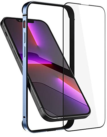Eastcoo Metall Bumper Hülle Case Kompatibel mit iPhone 13 Pro Max/14 Plus 6,7 Zoll, [Keine Signalstörung] [Unterstützung Wirless Charging][Screen Schutzfolie]mit iPhone 13 Pro Max/14 Plus, Sierra Blau