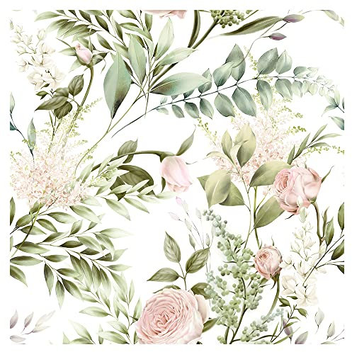 murando - Vlies Tapete Deko Panel Fototapete Blumen Blätter Wanddeko 10 m Tapetenrolle Mustertapete Wandtapete modern design Dekoration - Natur Botanik b-B-10087-j-a