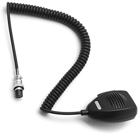 NEWASHAN Microfono portatile per ricetrasmettitore radio marino presidente CB Ham Harry Johhny Walker Johnson Lincoln II McKinley rotondo a 6 pin spalla altoparlante microfono clip posteriore Micro