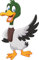 U24 Aufkleber lustige Ente 9 x 14 cm Autoaufkleber Sticker Konturschnitt