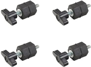Lot de 4 fixations cache moteur HDI Longue Durée avec écrous papillon compatibles pour Citroen Berlingo C4 C5 Xantia Xsara et Peugeot 206 306 307 406 607 806 Expert OEM 0137F6 13711