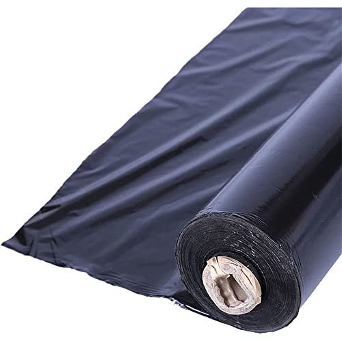Landwirtschaftliche Kunststoff-Mulchfolie, 14 Mikron Dicke, Garten-Unkrautbekämpfung, Biologisch Abbaubare Schwarze Folie, Mulch for Erdbeer-Tomatenpflanzen (Color : 2x30cm)