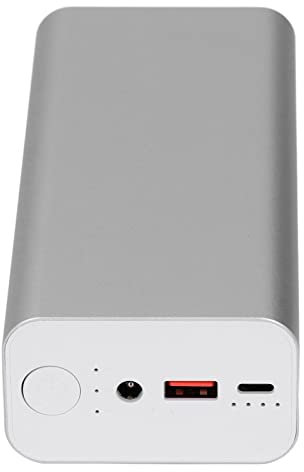 Asixxsix Portable Charger Power Bank, 65W 30000mAh PD Fast Charging Power Bank with 12V 15V 19V DC Output, 5V USB Output & Type C Output, Aluminium Alloy Shell, for Phone PC PSP MP3 MP4