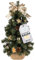 Creative Home Weihnachtsbaum Geschmückt Gold | Höhe 40 cm | Künstlicher Weihnachtsbaum klein Tannenbaum Mini | für Tisch Schreibtisch Büro | Innen & Außen | Weihnachtsdeko Geschenk