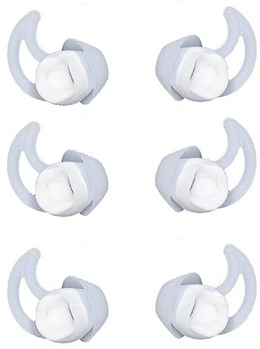 WKYMY Kleine Silikon-Ohrstöpsel, Ersatz-Ohrstöpsel, kompatibel mit Bose QC20 QC20i SoundSport SIE2i IE2 IE3 Kopfhörer-Ohrhörer-Pads, Ersatz-Kopfhörerabdeckungen, 3 Paar