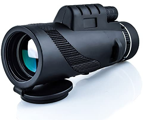 HD-Monokular-Teleskop, 40 x 60 Telezoom-Monokular-Teleskop, mit Smartphone-Halterung und Stativ, wasserdichtes Monokular – Prisma, leicht zu fokussierendes, leichtes Monokular für die Vogelbeobachtu