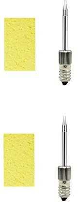 Baoblaze 2x Schweißlötspitzen für E10 Schnittstelle Lötmessing, Ersatz Lötspitzen Aus Messing