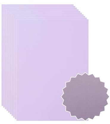 ASENME Dekokarton, 15 Einheiten à 250 Gramm Textura (Pastellviolett, A4 / 15 Einheiten)