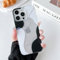 DEFBSC Compatible with iPhone 15 Pro Case, Transparent Color Mix Aesthetic Design Soft TPU Bumper Slim Thin Shock-Absorbing Protective Phone Cover - Black