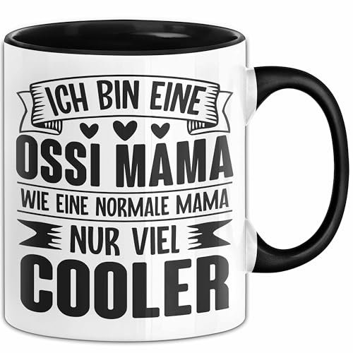 Sächsischer Dialekt Tasse Geschenk Sächsisch Ostblock Mutter Ddr Mama Ostdeutschland Ossi Ostalgie Sachsen (Schwarz)