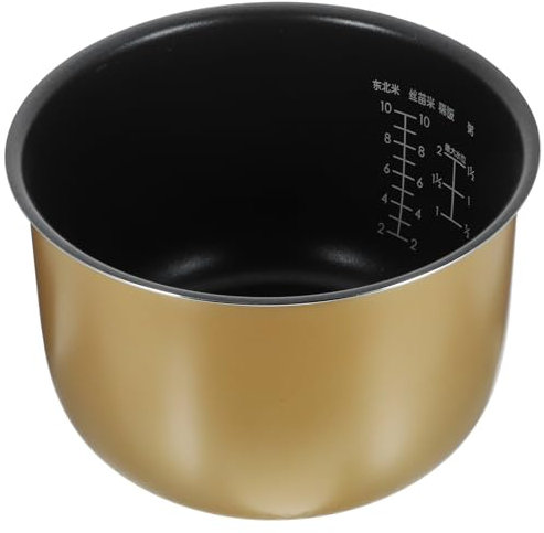 Amosfun Olla Interior Universal De Aluminio Revestimiento Antiadherente Compatible con Olla Arrocera De 5L 14.8Cm De Altura Accesorios De Cocina