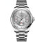 DAXIAOYU 2024 Moonphase Herrenuhren Top-Marke Luxus Edelstahl Streifen Mechanische Automatikuhren für Herren, Silber-Weiß, Luxuriös