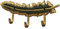 DDKYHU Kleiderhaken Wandgarderobe Feder Wandgarderobe Kleiderbügel aus Schmiedeeisen Wohnzimmer-Eingang Garderobenhaken Kreativer Wandgarderobenhaken Hängegarderobe (Farbe: Gold) (Grau)